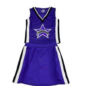Cheerleader Uniform EXPLOSION Sparkle Star Purple Yth XL Adult M 36 Top 30 Skirt